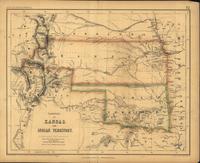 Map, Territory of Kanzas and Indian Territory