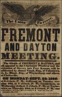 Broadside, "Fremont  Dayton Meeting"