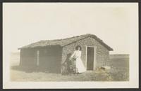 Woman at Sod House