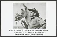 Caleb Thompson With Albino Horses