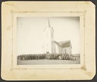 Group in Front of Lutheran Church - Ellinwood, Kansas