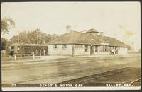 Depot & Motor Car - Valley, Nebraska