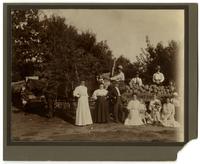 Group with Melons at Walnut Ave. Fruit Farm