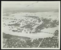 Aerial views of flood plain (1951 Flood)