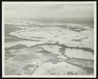 Aerial views of flood plain (1951 Flood)