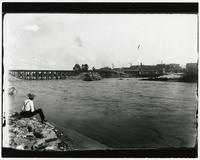 Bridge before being washed out by flood (1903 Flood)