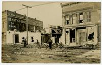 Miller's Lumber Yard and office, 627-631 Massachusetts Street (1911 Tornado)