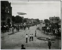 Semi-Centennial Parade in front of Watkins Bank