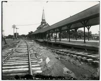High water at Union depot (1903 Flood)