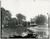 Refugees from flood along river (1903 Flood)