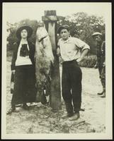 Doug Smith and friends with 120 pound catfish