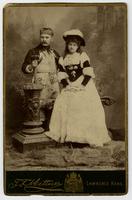 Emma Blackington and friend in costume