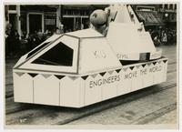 KU "Engineers Move the World" float (75th Anniversary Historic Parade)