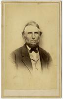 Portrait of an old man with a beard and sideburns