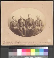 Photograph, Members of the first party from the New England Emigrant Aid Company to go to Lawrence, Kansas in 1854