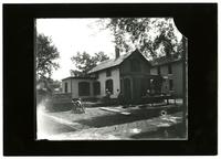 J. D. Seiler, contractor and builder, working on residence