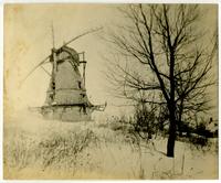 Windmill - Front and side view in snow