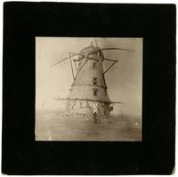 Windmill - Front view with woman