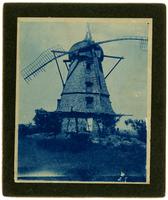 Windmill - Front view [cyanotype]
