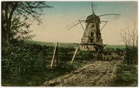 Windmill - Front view - looking down road towards windmill