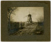 Windmill - Front view - looking down road towards windmill