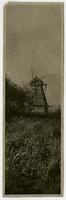 Windmill - Front and side with shock of weeds in foreground