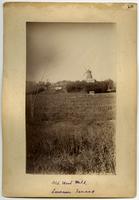 View looking uphill towards back of windmill