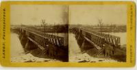"Old Toll Bridge over Kansas River," looking north
