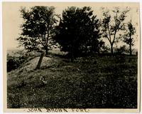 Site of old fort on Mount Oread
