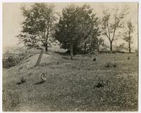 Site of old fort on Mount Oread