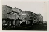 Massachusetts Street, 700 block, east and west sides with crowd