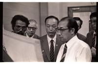 Chinese delegates and Miss Rodeo (2 copies)