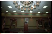 Jill Docking speaking at the Lawrence Chamber of Commerce for senate campaign