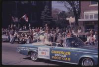 Miss Lawrence on parade