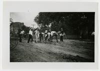Workcrew digging in street