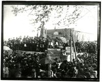 Laying Cornerstone, Lawrence High School