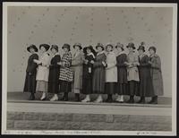 Telephone girls in band shell