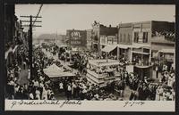 Labor Day Parade; high water in shop yards; depot and viaduct; first airplane flight in Bourke's pasture