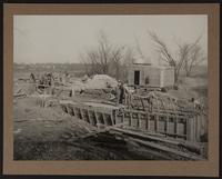 Building septic tank at sewer plant