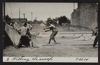 Starting paving on Front Street