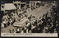 Labor Day Parade; high water in shop yards; depot and viaduct; first airplane flight in Bourke's pasture