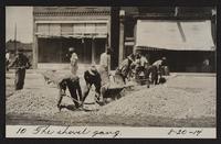 Starting paving on Front Street
