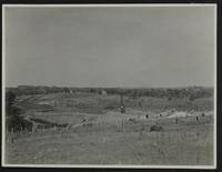 Mission Lake Dam site-construction