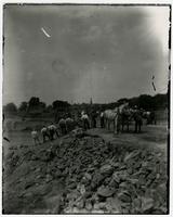 Building the Lawrence Bridge, Halfway Looking North