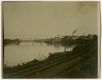 Looking East Towards Bridge and Lawrence