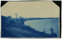 Kansas River and Santa Fe Tracks Looking Northwest
