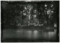 Lakeview- Group of Children and Adults by Water