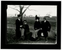 Four People on A Log
