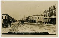 Massachusetts Street Looking South from Warren - Lawrence, Kansas