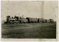 One of the First Kansas Pacific Railroad Cars in the 1860s. Taken Outside of Lawrence.